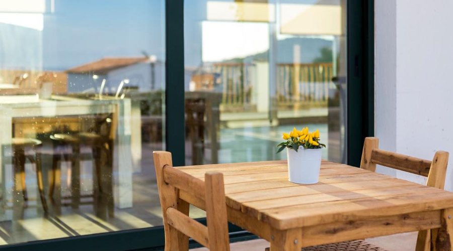 Los huéspedes pueden disfrutar del desayuno al aire libre