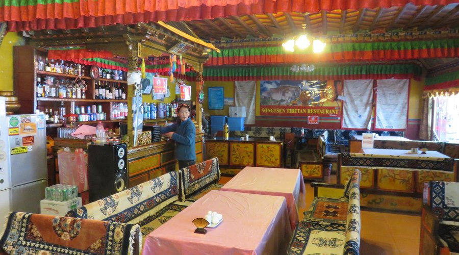 Inside the restaurant