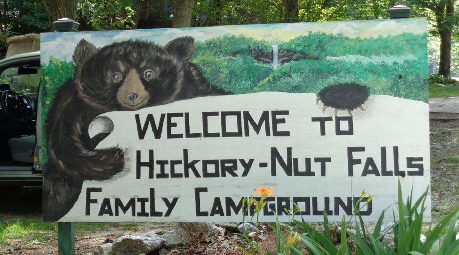 Entrance to the campsite.