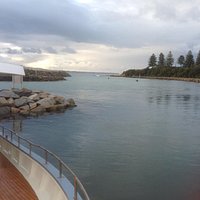 Bermagui Harbour Marina - looking NE out of the harbour