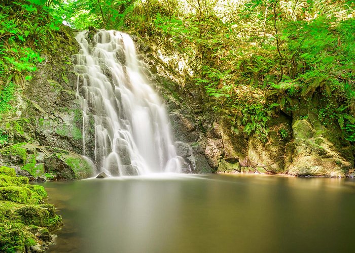 Glenoe Waterfalls, small but memorable.