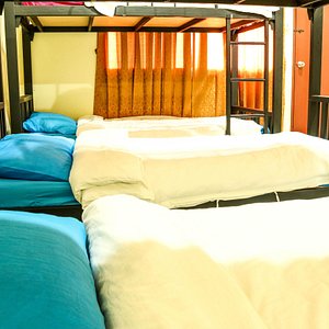 6 bed dormitory with balcony and en suite bathroom