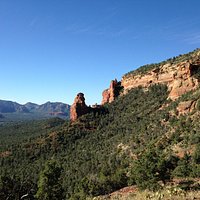 On the way up to the mesa