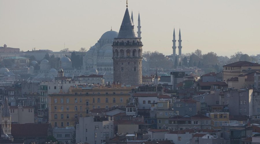 Galata Tower view from terrace and some rooms