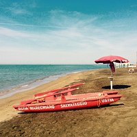 Beach of Marechiaro in Lido die Ostia