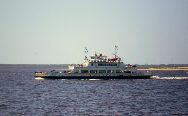 There goes the other one, returning to Ft Fisher (from Southport)