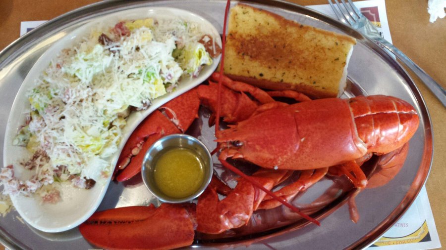 Lobster fresh from the bay.