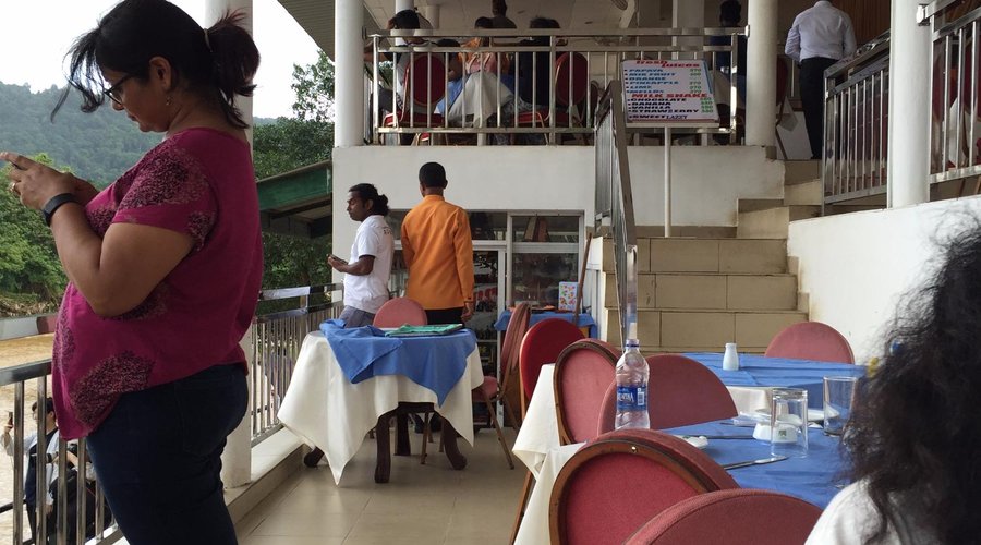 Inside the restaurant
