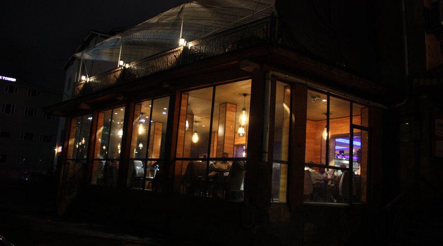 Exterior at night