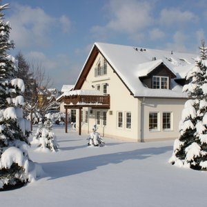 Hotel im Winter