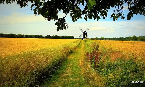 a short stroll towards the windmill