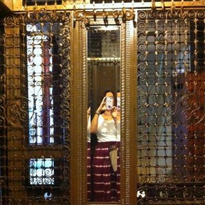 Fabulous elevator in the Cannon building!  Gives you a feel for the historical essence of the bu