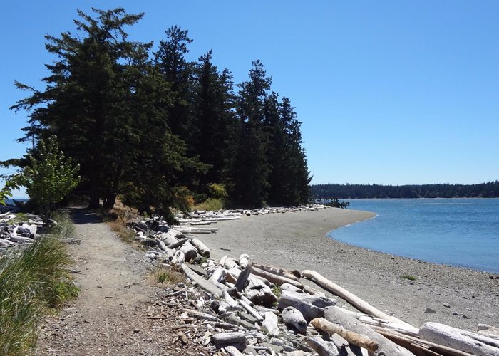 The narrowest part of the Spit