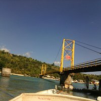 Yellow bridge at lembongan island
