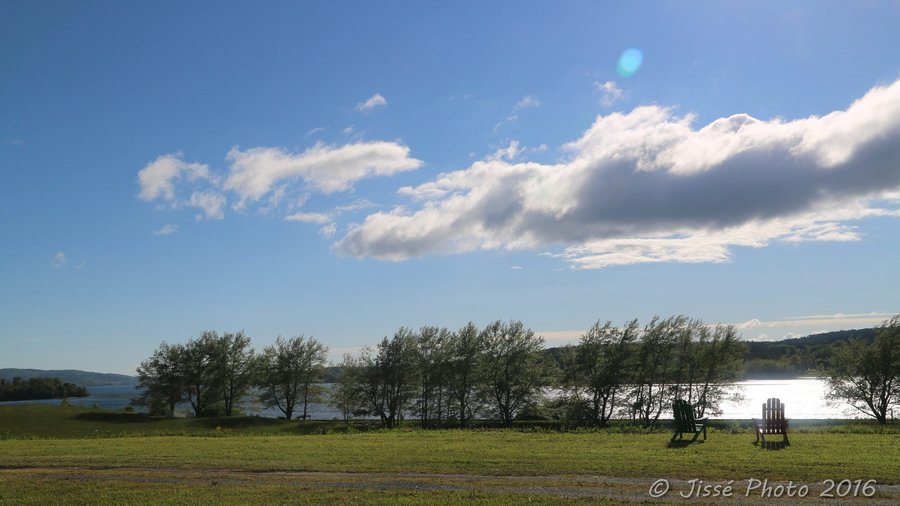 Belle vue depuis les emplacements