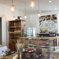 Inside the cafe with soup