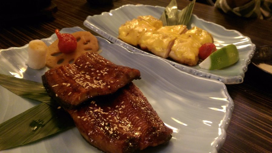 烤鰻魚與起士雞肉