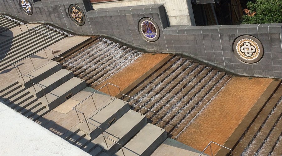 The Passage located adjacent to the Tennessee Aquarium and at the site of the Trail of Tears is 
