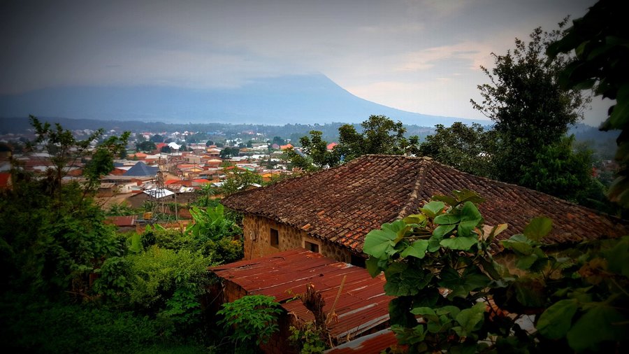 view from a hill a short walk from Amahoro