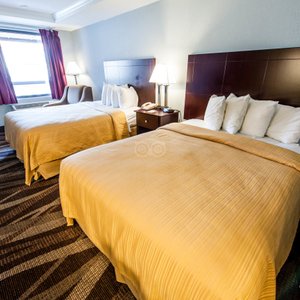 The Double Queen Room at the Quality Inn Helen