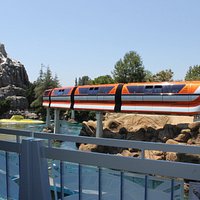 Monorail above Nemo Subs and heading around Matterhorn