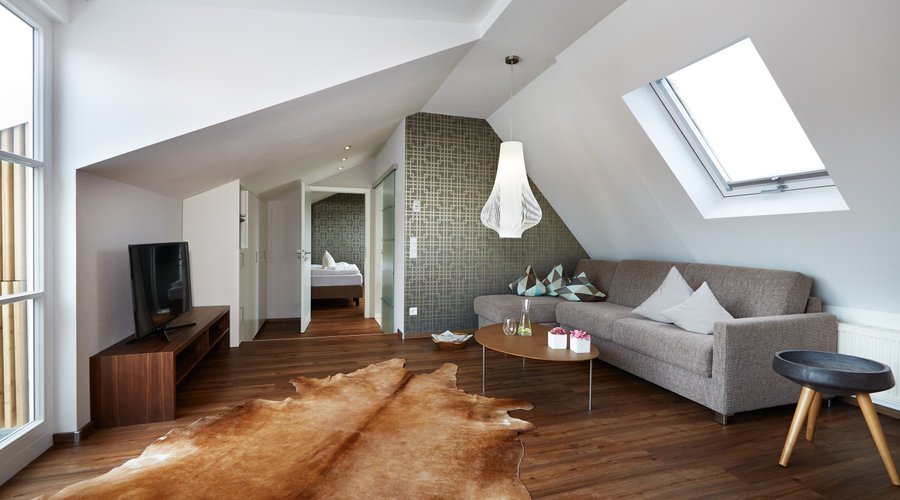 Modernes Design im Doppelzimmer