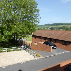 Rear of property