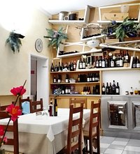 Saletta con cucina a vista