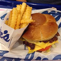 butter burger and fries