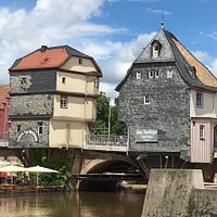 Charming Bridge Houses over the Nahe.
