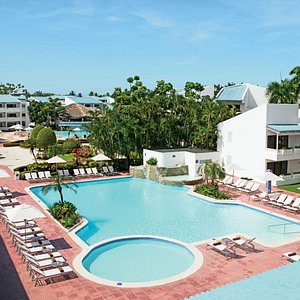 Sunscape Puerto Plata in Dominican Republic, image may contain: Hotel, Resort, Villa, Pool