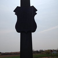 English language side of the memorial facing away from the deportation point