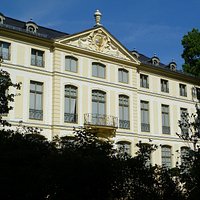 The renovated facade of Sommerpalais Greiz. So beautiful