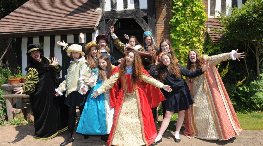 Visitors enjoy Tudor dressing up at Selly Manor Museum