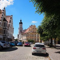 Blick vom Schloß auf das Stadtmuseum