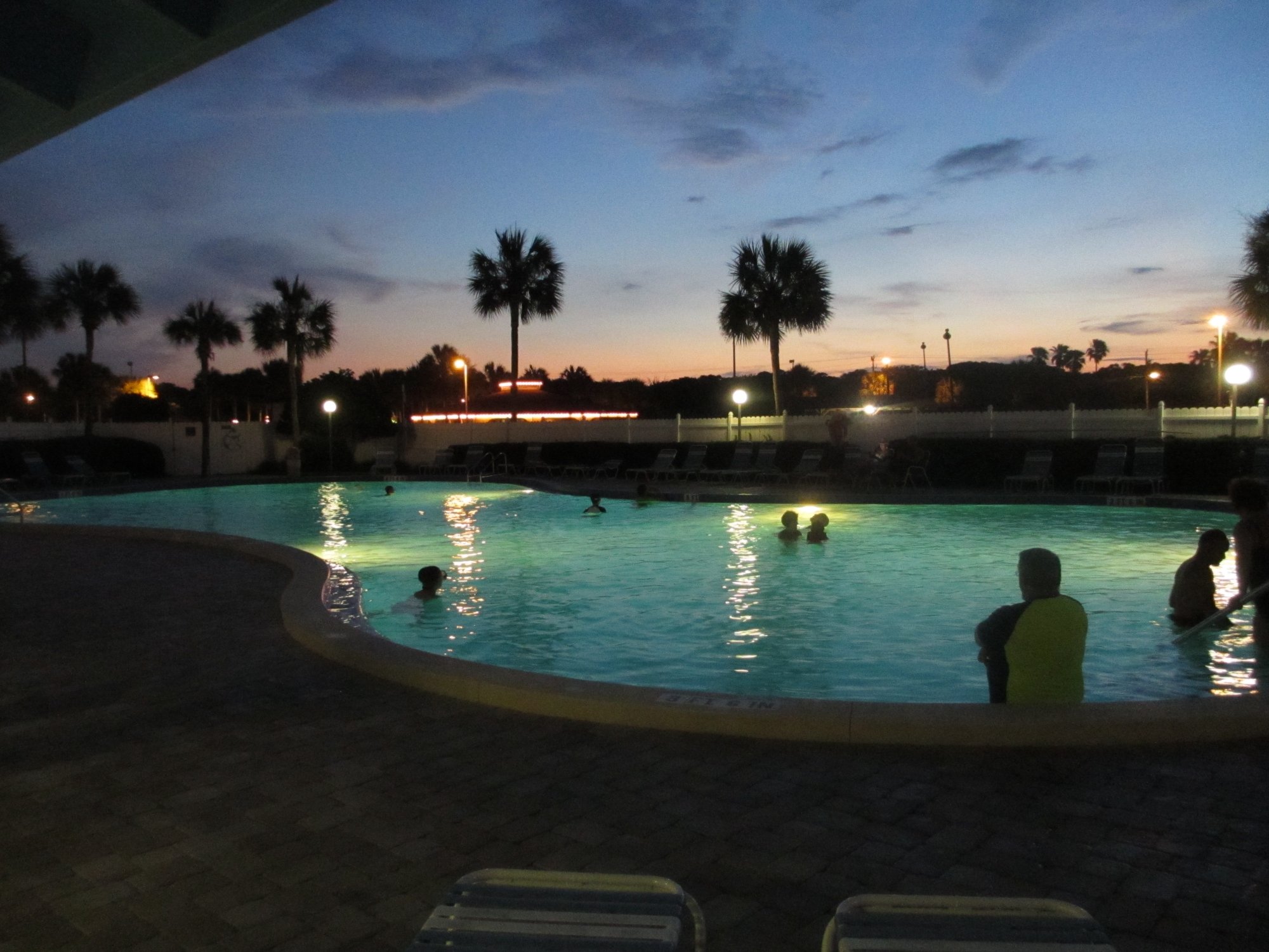 St Augustine Ocean Racquet Resort Pool Pictures Reviews Tripadvisor   Larger Pool At Night 