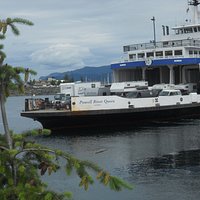 Ferry approaching Campbell River Terminal.
