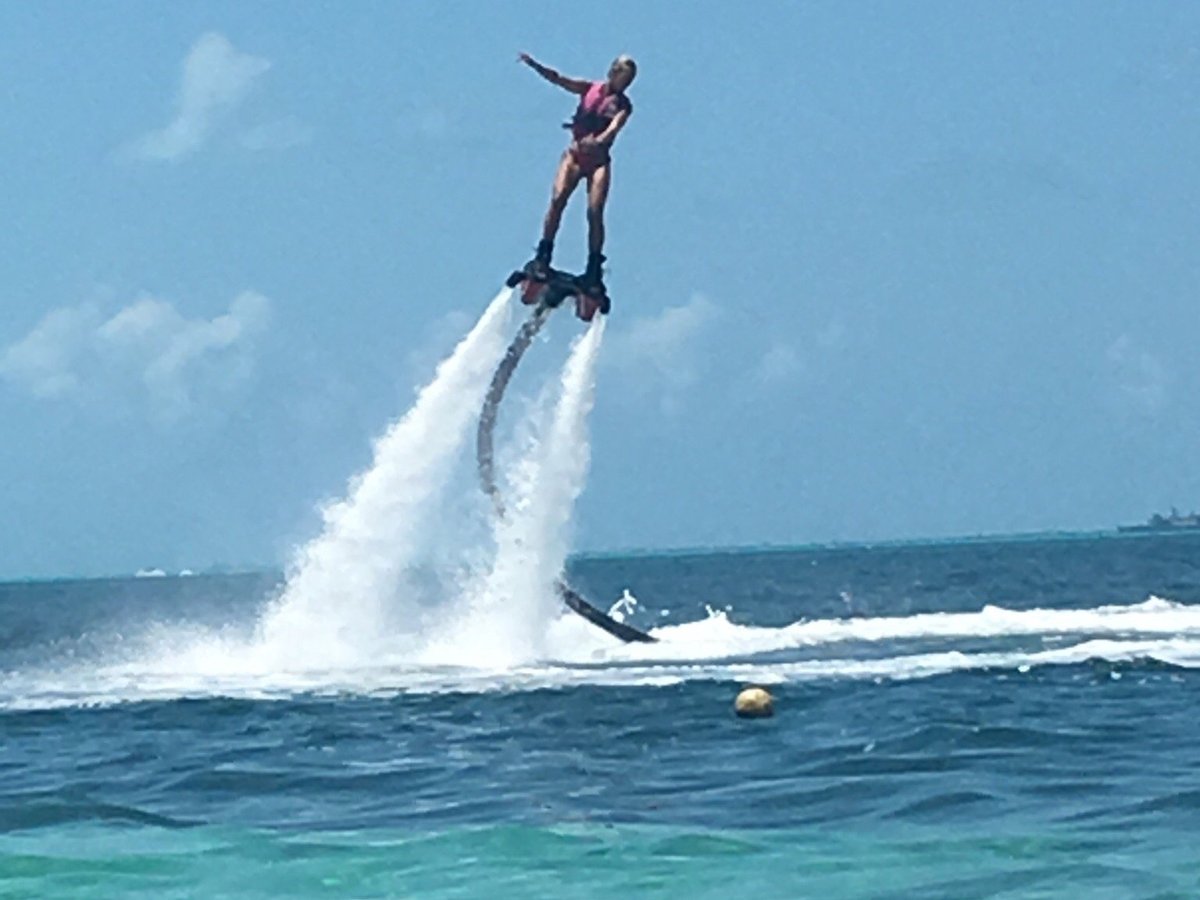 Take a Flyboarding Water Jetpack Flight. Cancun, Mexico