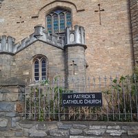 Street facade of church in Hill St