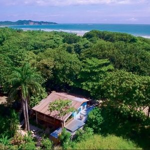 Drone shot of property