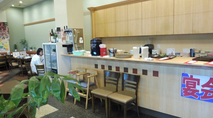 Inside seating area
