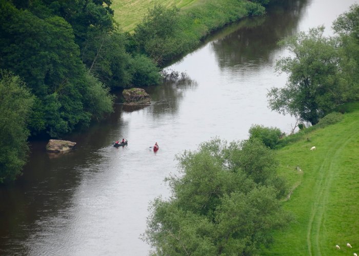 View Down to Canoe