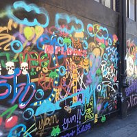 The wall my team created. Trust me, the stuff you see in the neighborhood is MUCH better... :)