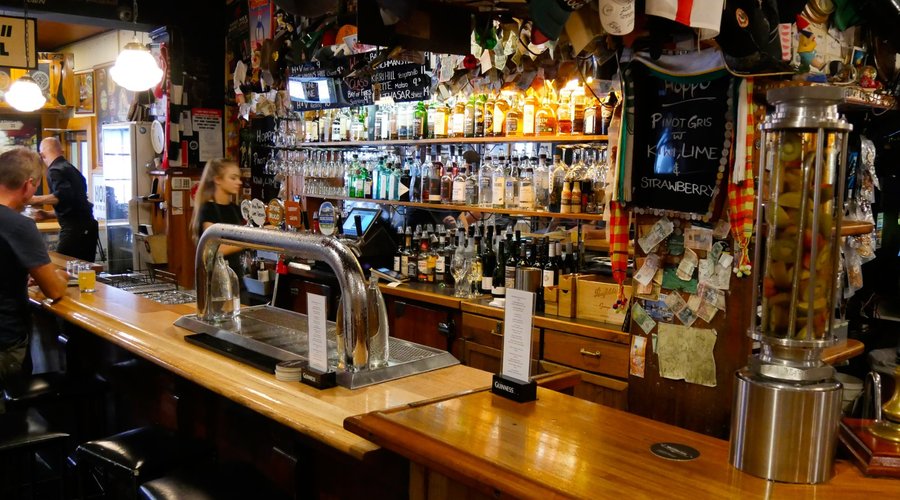 A portion of the bar.