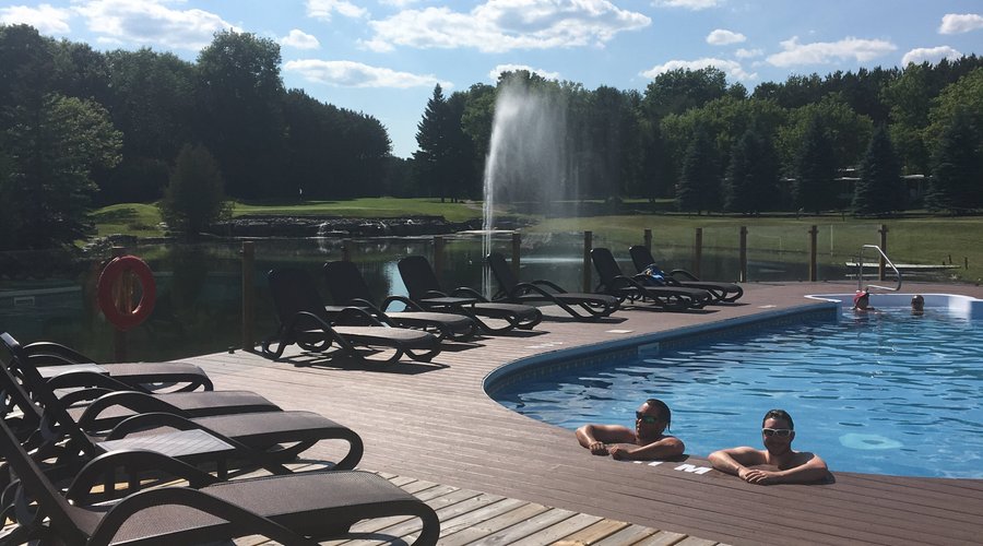View of 18tg from the pool bar