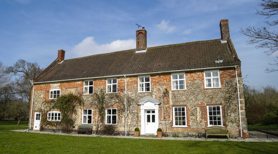 The front of the house
