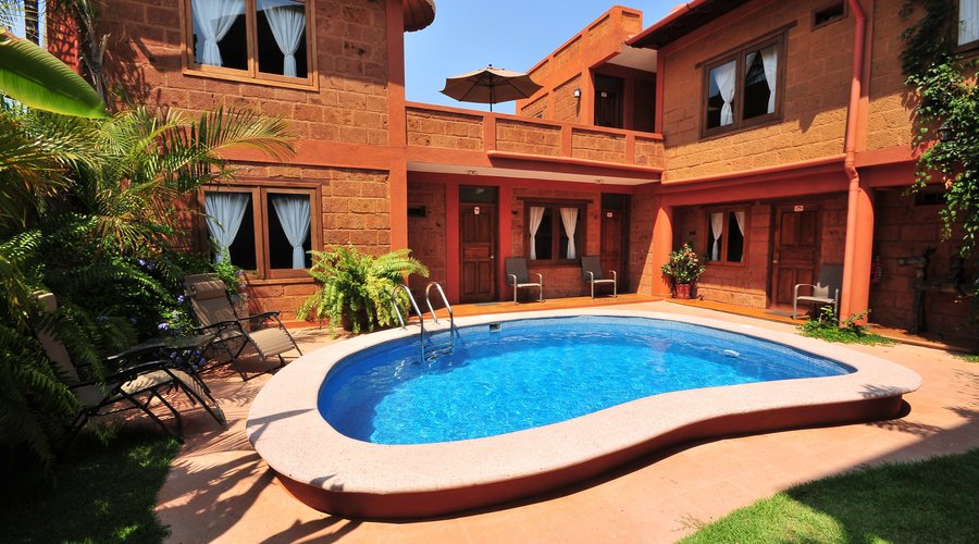 Garden and pool