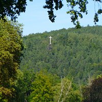 The White Cross seen from Greizer Park, Greiz