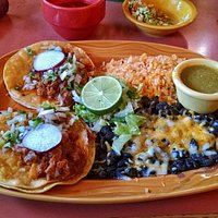 Lunch special of the day - Al Pastor tacos - wonderful plate!