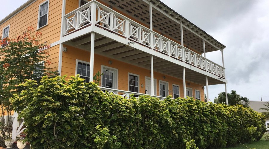 View of the hotel from outside.